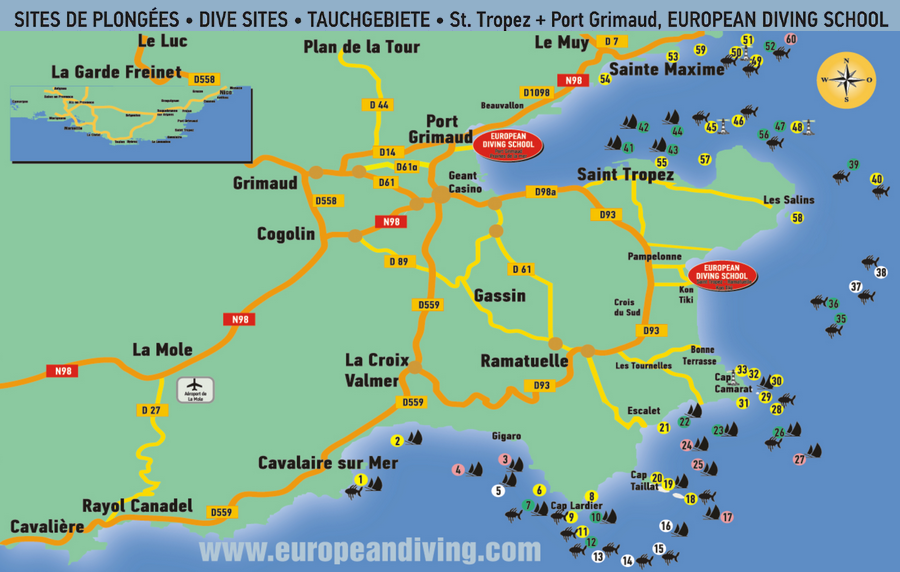 Saint Tropez Map